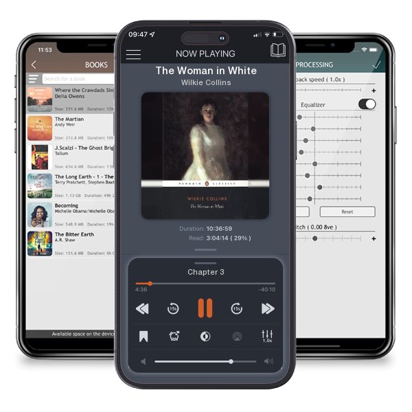 Download fo free audiobook The Woman in White by Wilkie Collins and listen anywhere on your iOS devices in the ListenBook app.