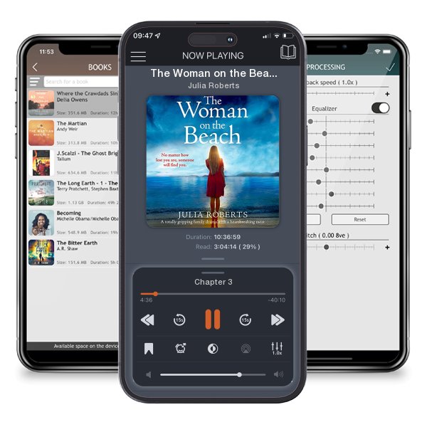 Download fo free audiobook The Woman on the Beach by Julia Roberts and listen anywhere on your iOS devices in the ListenBook app.