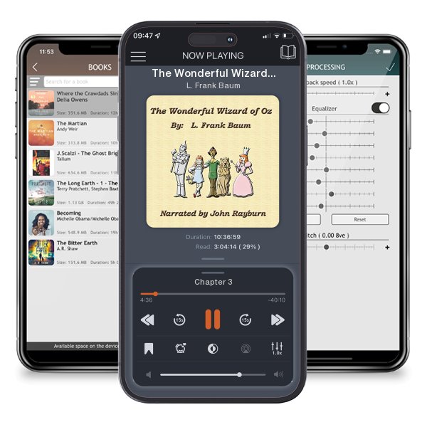 Download fo free audiobook The Wonderful Wizard of Oz by L. Frank Baum and listen anywhere on your iOS devices in the ListenBook app.