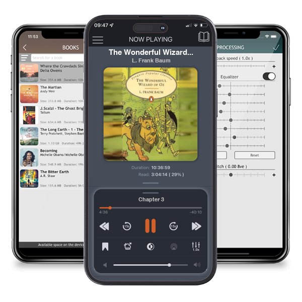 Download fo free audiobook The Wonderful Wizard of Oz (Oz, #1) by L. Frank Baum and listen anywhere on your iOS devices in the ListenBook app.