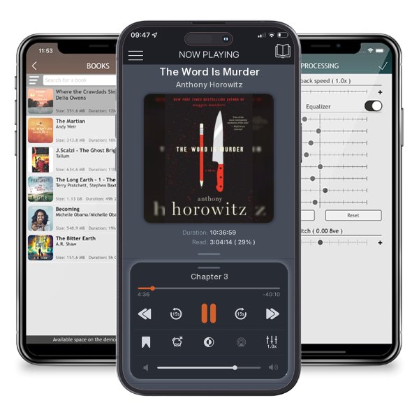Download fo free audiobook The Word Is Murder by Anthony Horowitz and listen anywhere on your iOS devices in the ListenBook app.