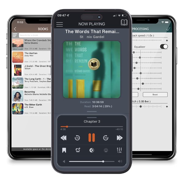 Download fo free audiobook The Words That Remain by Stênio Gardel and listen anywhere on your iOS devices in the ListenBook app.