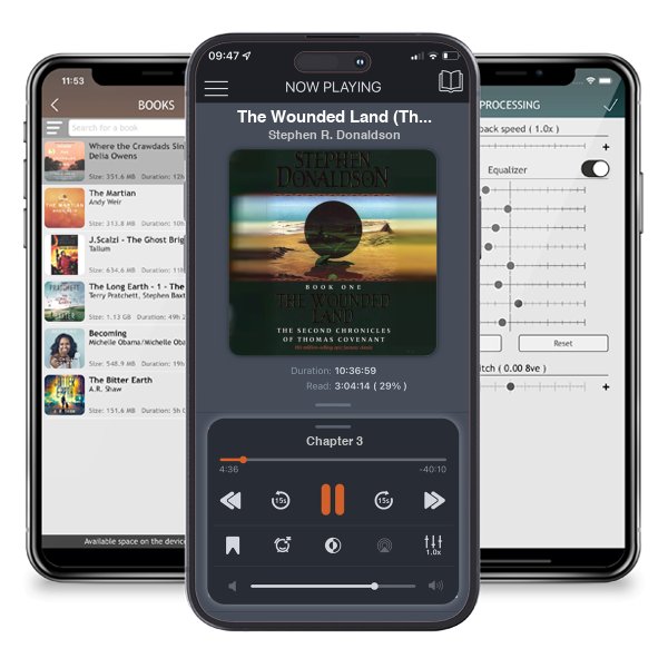 Download fo free audiobook The Wounded Land (The Second Chronicles of Thomas Covenant, #1) by Stephen R. Donaldson and listen anywhere on your iOS devices in the ListenBook app.