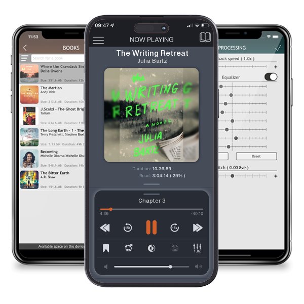 Download fo free audiobook The Writing Retreat by Julia Bartz and listen anywhere on your iOS devices in the ListenBook app.