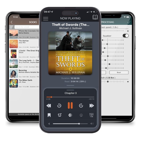 Download fo free audiobook Theft of Swords (The Riyria Revelations, #1-2) by Michael J. Sullivan and listen anywhere on your iOS devices in the ListenBook app.
