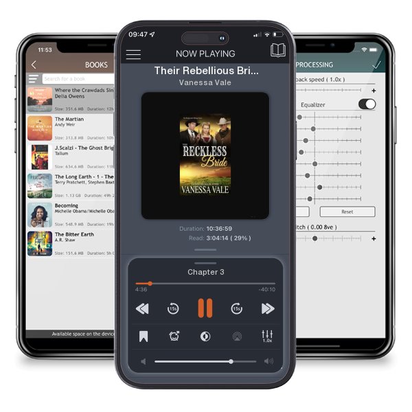 Download fo free audiobook Their Rebellious Bride by Vanessa Vale and listen anywhere on your iOS devices in the ListenBook app.