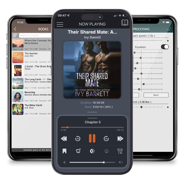 Download fo free audiobook Their Shared Mate: A Dark Shifter Romance (Rydarian Mates Book 3) by Ivy Barrett and listen anywhere on your iOS devices in the ListenBook app.