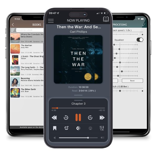Download fo free audiobook Then the War: And Selected Poems, 2007-2020 by Carl Phillips and listen anywhere on your iOS devices in the ListenBook app.