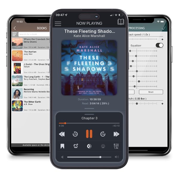 Download fo free audiobook These Fleeting Shadows by Kate Alice Marshall and listen anywhere on your iOS devices in the ListenBook app.