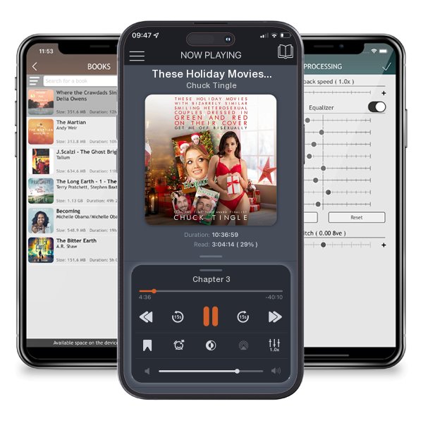 Download fo free audiobook These Holiday Movies with Bizarrely Similar Smiling Heterosexual Couples Dressed in Green and Red on Their Cover Get Me Off Bisexually by Chuck Tingle and listen anywhere on your iOS devices in the ListenBook app.