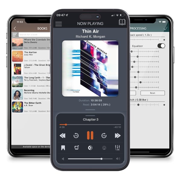 Download fo free audiobook Thin Air by Richard K. Morgan and listen anywhere on your iOS devices in the ListenBook app.