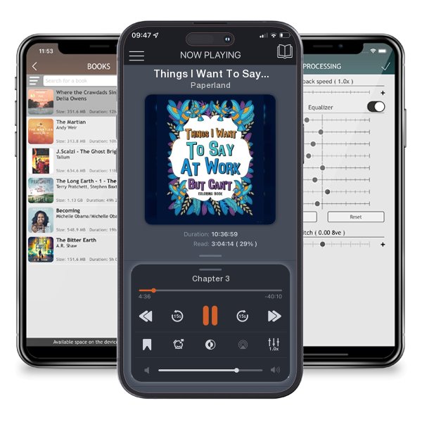 Download fo free audiobook Things I Want To Say At Work But Can't Coloring Books: Coworker Sarcastic Quotes, Funny Gag Gift, Office Gift by Paperland and listen anywhere on your iOS devices in the ListenBook app.