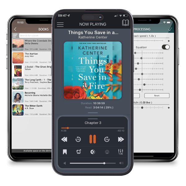 Download fo free audiobook Things You Save in a Fire by Katherine Center and listen anywhere on your iOS devices in the ListenBook app.