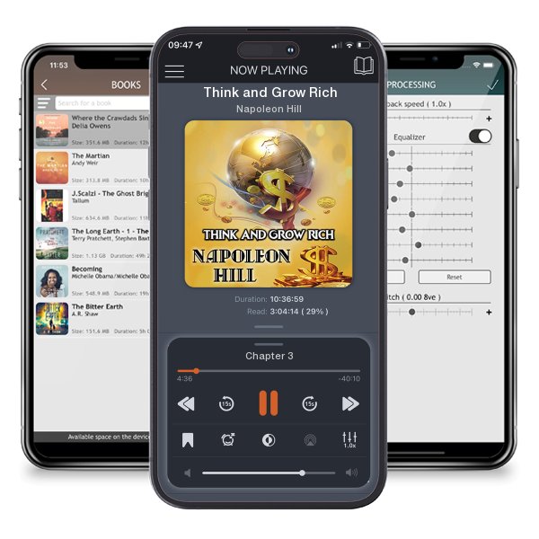 Download fo free audiobook Think and Grow Rich by Napoleon Hill and listen anywhere on your iOS devices in the ListenBook app.