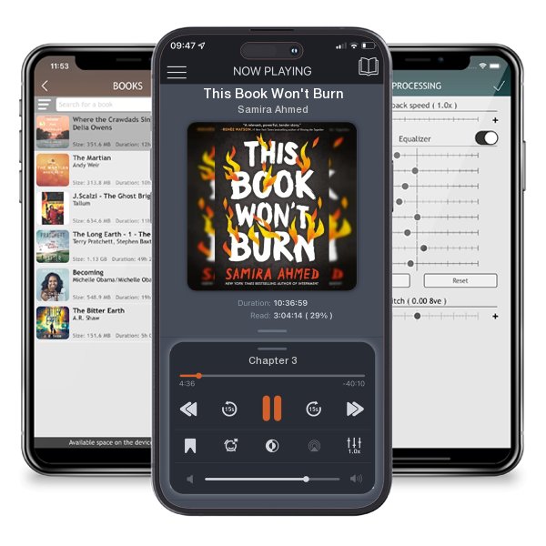 Download fo free audiobook This Book Won't Burn by Samira Ahmed and listen anywhere on your iOS devices in the ListenBook app.