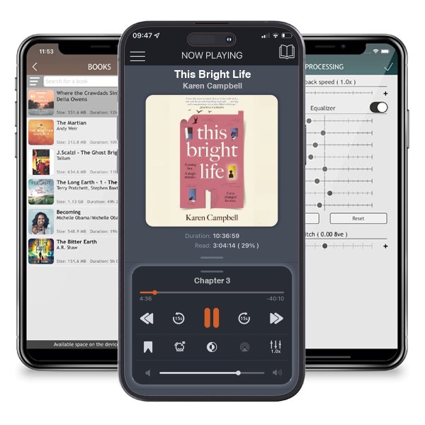 Download fo free audiobook This Bright Life by Karen Campbell and listen anywhere on your iOS devices in the ListenBook app.