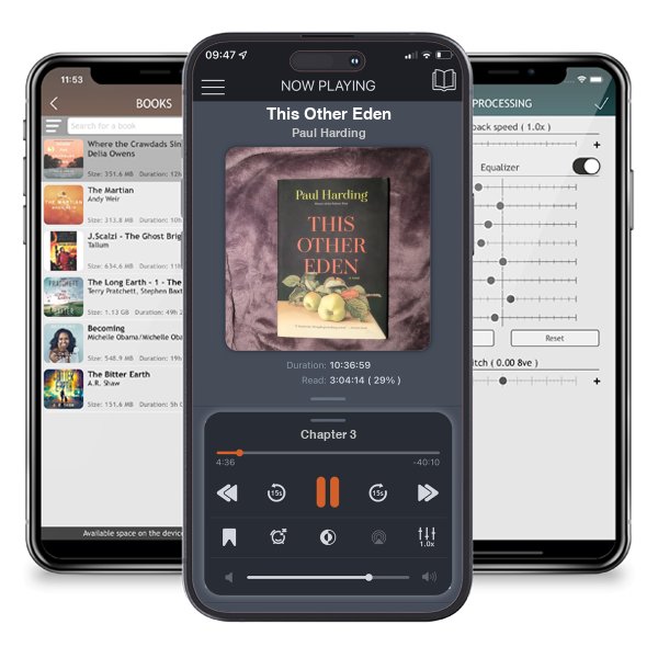 Download fo free audiobook This Other Eden by Paul Harding and listen anywhere on your iOS devices in the ListenBook app.