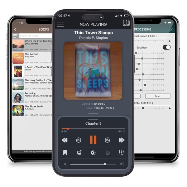 Download fo free audiobook This Town Sleeps by Dennis E. Staples and listen anywhere on your iOS devices in the ListenBook app.