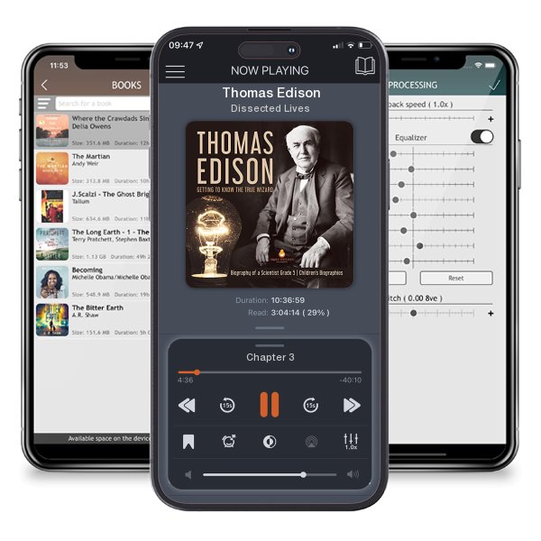 Download fo free audiobook Thomas Edison by Dissected Lives and listen anywhere on your iOS devices in the ListenBook app.