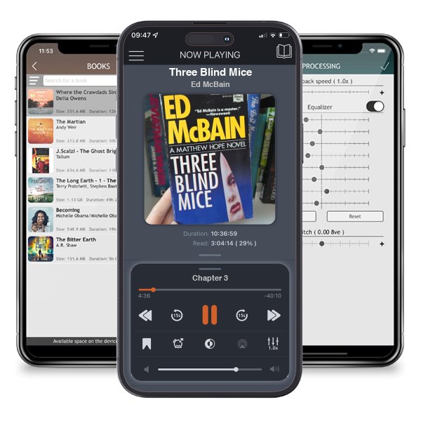 Download fo free audiobook Three Blind Mice by Ed McBain and listen anywhere on your iOS devices in the ListenBook app.