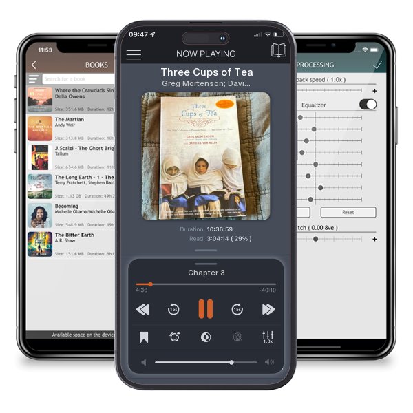 Download fo free audiobook Three Cups of Tea by Greg Mortenson; David Oliver Relin and listen anywhere on your iOS devices in the ListenBook app.