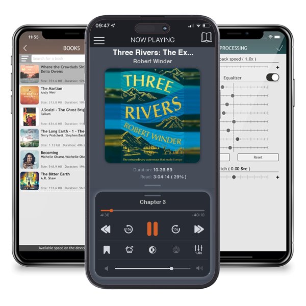 Download fo free audiobook Three Rivers: The Extraordinary Waterways That Made Europe by Robert Winder and listen anywhere on your iOS devices in the ListenBook app.