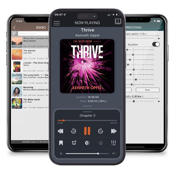 Download fo free audiobook Thrive by Kenneth Oppel and listen anywhere on your iOS devices in the ListenBook app.