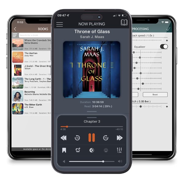 Download fo free audiobook Throne of Glass by Sarah J. Maas and listen anywhere on your iOS devices in the ListenBook app.