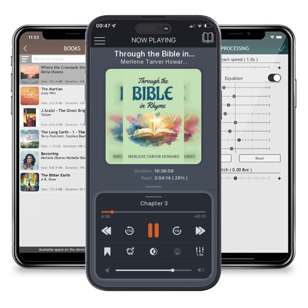 Download fo free audiobook Through the Bible in Rhyme by Merlene Tarver Howard and listen anywhere on your iOS devices in the ListenBook app.