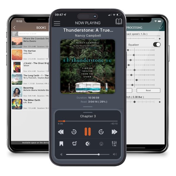 Download fo free audiobook Thunderstone: A True Story of Losing One Home and Discovering... by Nancy Campbell and listen anywhere on your iOS devices in the ListenBook app.