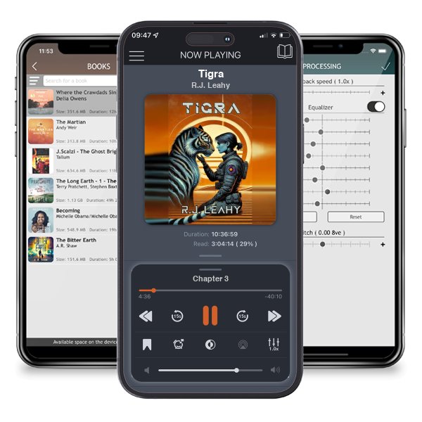 Download fo free audiobook Tigra by R.J. Leahy and listen anywhere on your iOS devices in the ListenBook app.