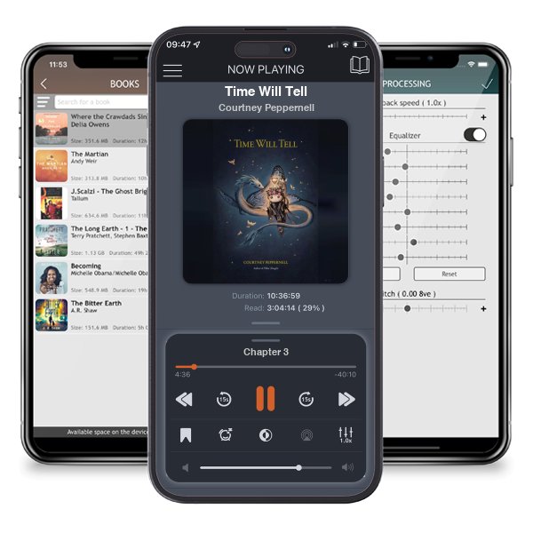 Download fo free audiobook Time Will Tell by Courtney Peppernell and listen anywhere on your iOS devices in the ListenBook app.