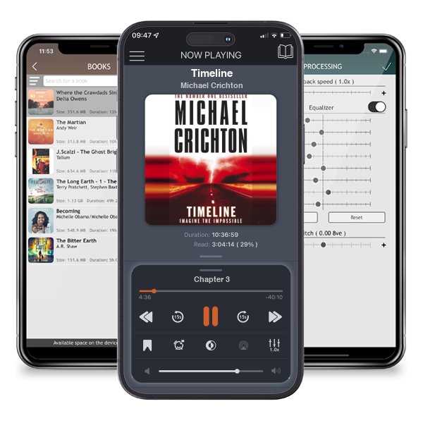 Download fo free audiobook Timeline by Michael Crichton and listen anywhere on your iOS devices in the ListenBook app.