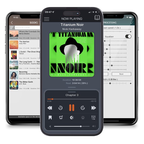 Download fo free audiobook Titanium Noir by Nick Harkaway and listen anywhere on your iOS devices in the ListenBook app.