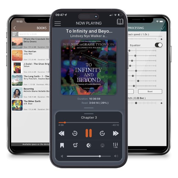 Download fo free audiobook To Infinity and Beyond: A Journey of Cosmic Discovery by Lindsey Nyx Walker and Neil Degrasse Tyson and listen anywhere on your iOS devices in the ListenBook app.