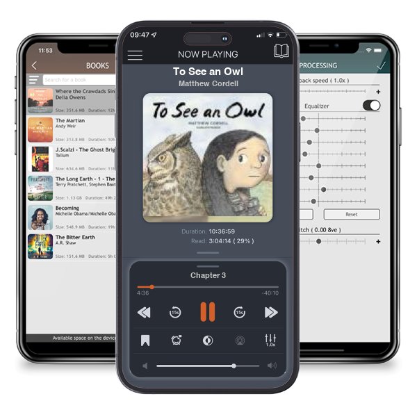 Download fo free audiobook To See an Owl by Matthew Cordell and listen anywhere on your iOS devices in the ListenBook app.