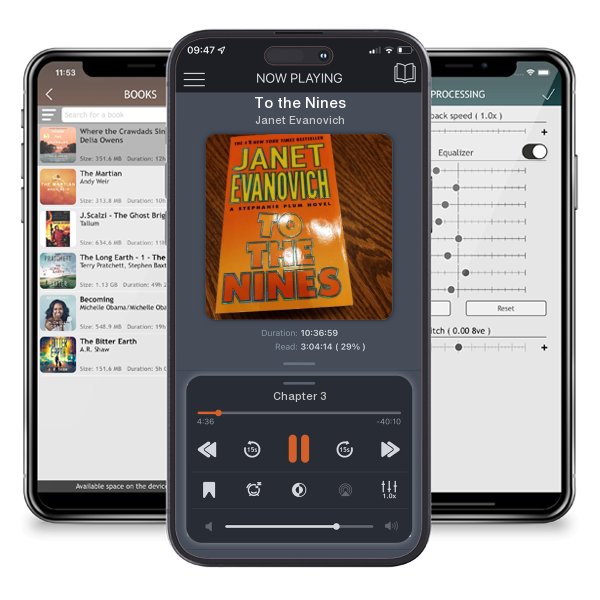 Download fo free audiobook To the Nines by Janet Evanovich and listen anywhere on your iOS devices in the ListenBook app.