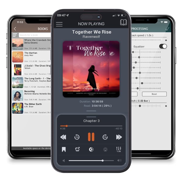 Download fo free audiobook Together We Rise by Ravenwolf and listen anywhere on your iOS devices in the ListenBook app.