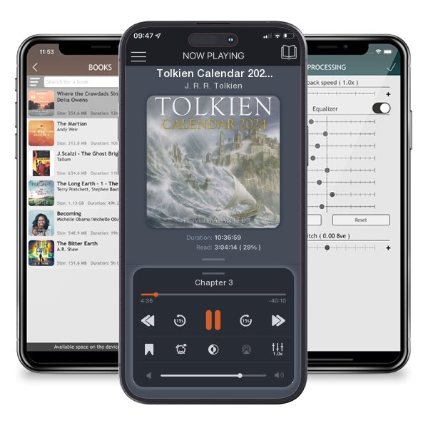 Download fo free audiobook Tolkien Calendar 2024 by J. R. R. Tolkien and listen anywhere on your iOS devices in the ListenBook app.