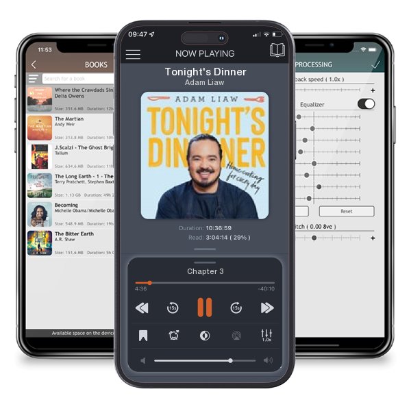 Download fo free audiobook Tonight's Dinner by Adam Liaw and listen anywhere on your iOS devices in the ListenBook app.