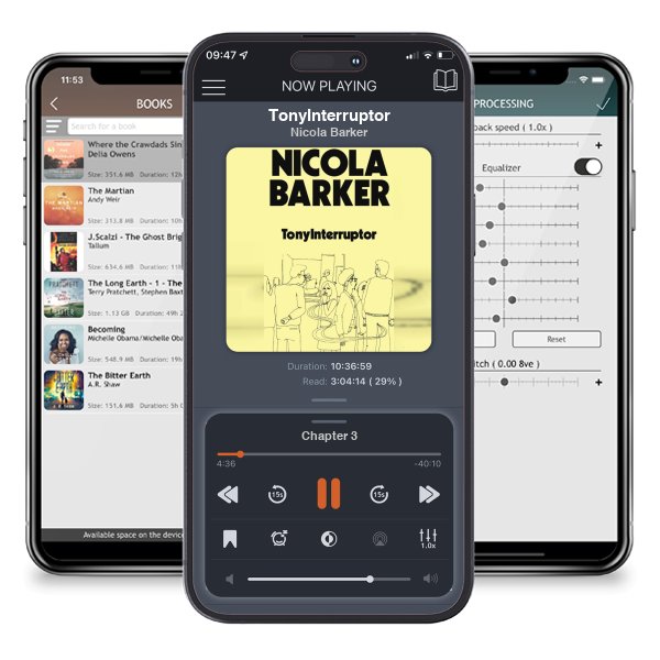 Download fo free audiobook TonyInterruptor by Nicola Barker and listen anywhere on your iOS devices in the ListenBook app.