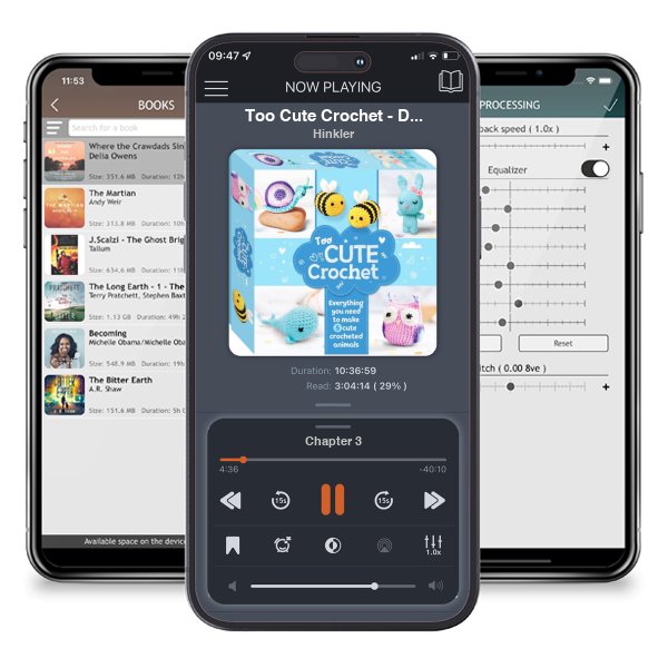 Download fo free audiobook Too Cute Crochet - Deluxe Kit by Hinkler and listen anywhere on your iOS devices in the ListenBook app.
