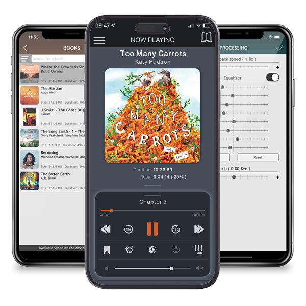 Download fo free audiobook Too Many Carrots by Katy Hudson and listen anywhere on your iOS devices in the ListenBook app.