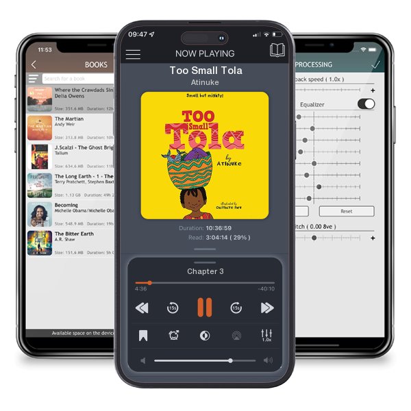 Download fo free audiobook Too Small Tola by Atinuke and listen anywhere on your iOS devices in the ListenBook app.