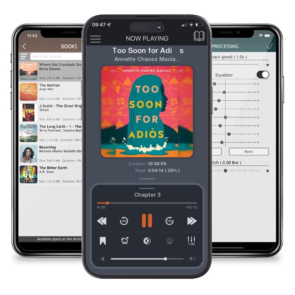 Download fo free audiobook Too Soon for Adiós by Annette Chavez Macias and listen anywhere on your iOS devices in the ListenBook app.