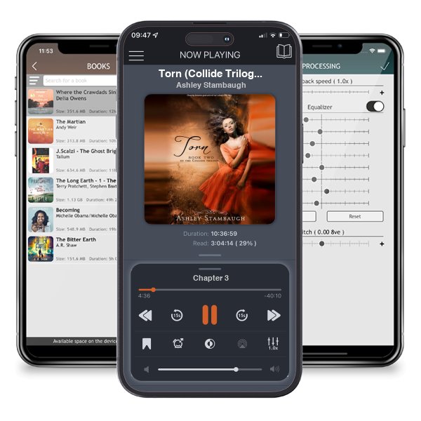 Download fo free audiobook Torn (Collide Trilogy, #2) by Ashley Stambaugh and listen anywhere on your iOS devices in the ListenBook app.