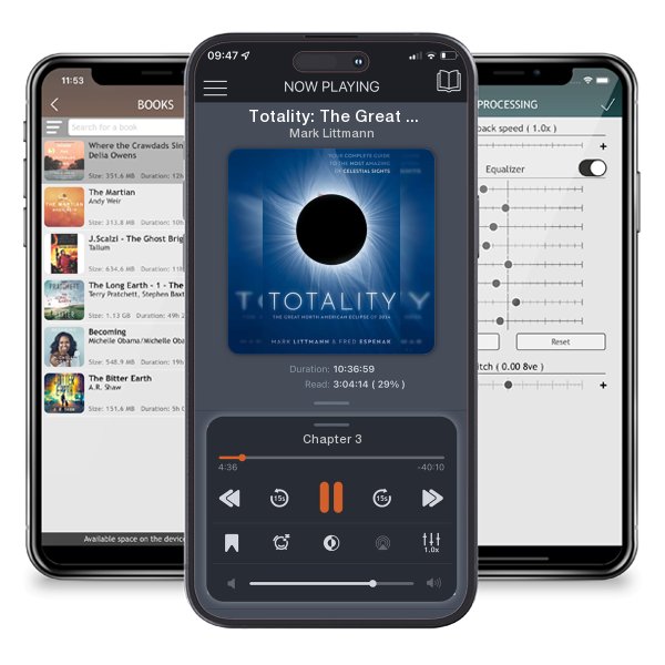 Download fo free audiobook Totality: The Great North American Eclipse of 2024 by Mark Littmann and listen anywhere on your iOS devices in the ListenBook app.