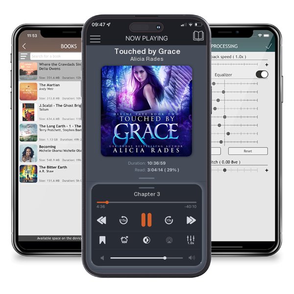Download fo free audiobook Touched by Grace by Alicia Rades and listen anywhere on your iOS devices in the ListenBook app.