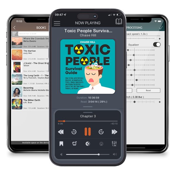 Download fo free audiobook Toxic People Survival Guide by Chase Hill and listen anywhere on your iOS devices in the ListenBook app.