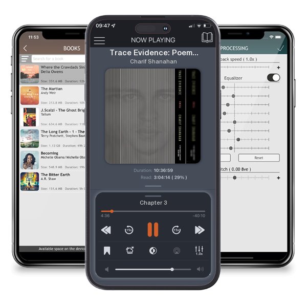 Download fo free audiobook Trace Evidence: Poems by Charif Shanahan and listen anywhere on your iOS devices in the ListenBook app.